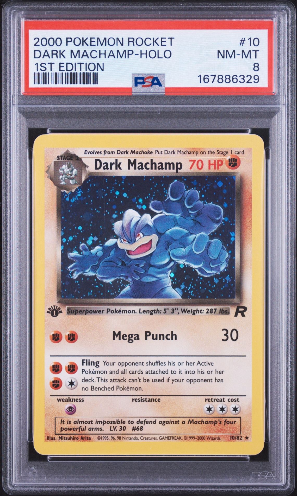 Dark Machamp (10) PSA 8.0 NM - MT