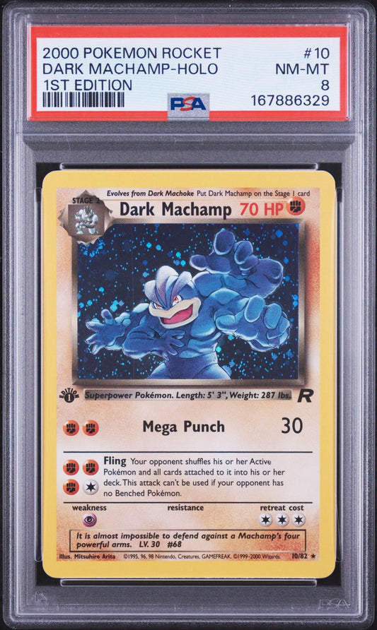 Dark Machamp (10) PSA 8.0 NM - MT