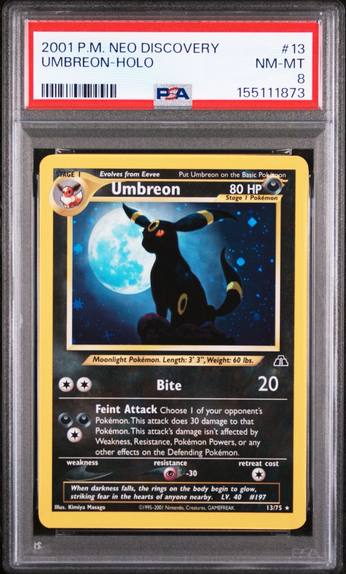 Umbreon PSA 8.0 NM - MT
