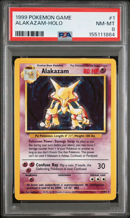 Alakazam PSA 8.0 NM - MT