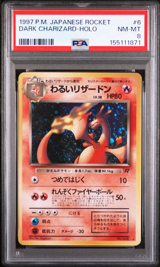 Dark Charizard (JP) PSA 8.0 NM - MT