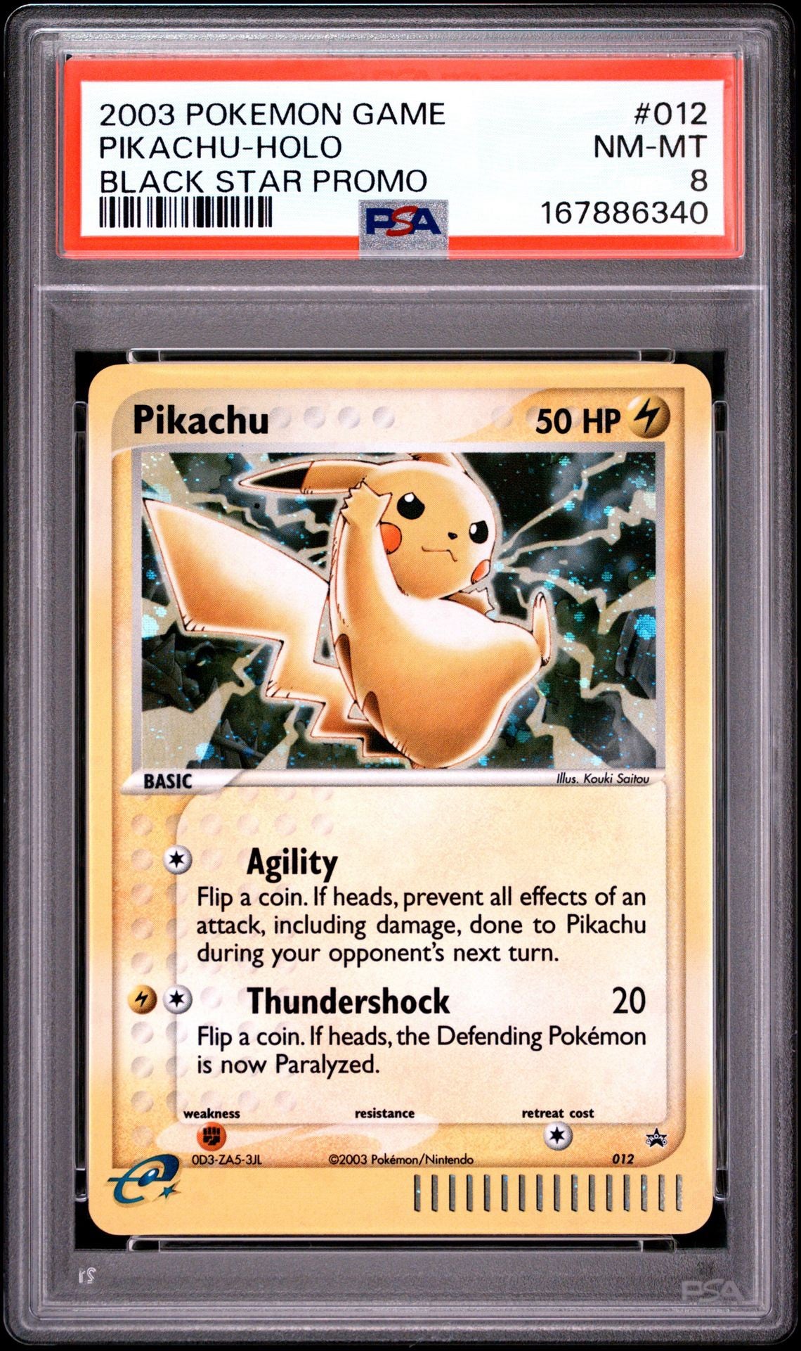Pikachu PSA 8.0 NM - MT