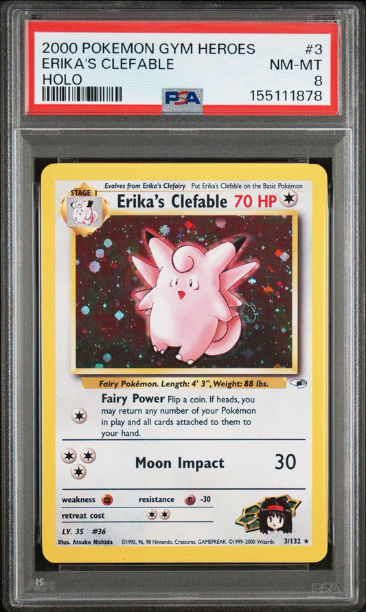 Erika's Clefable PSA 8.0 NM - MT