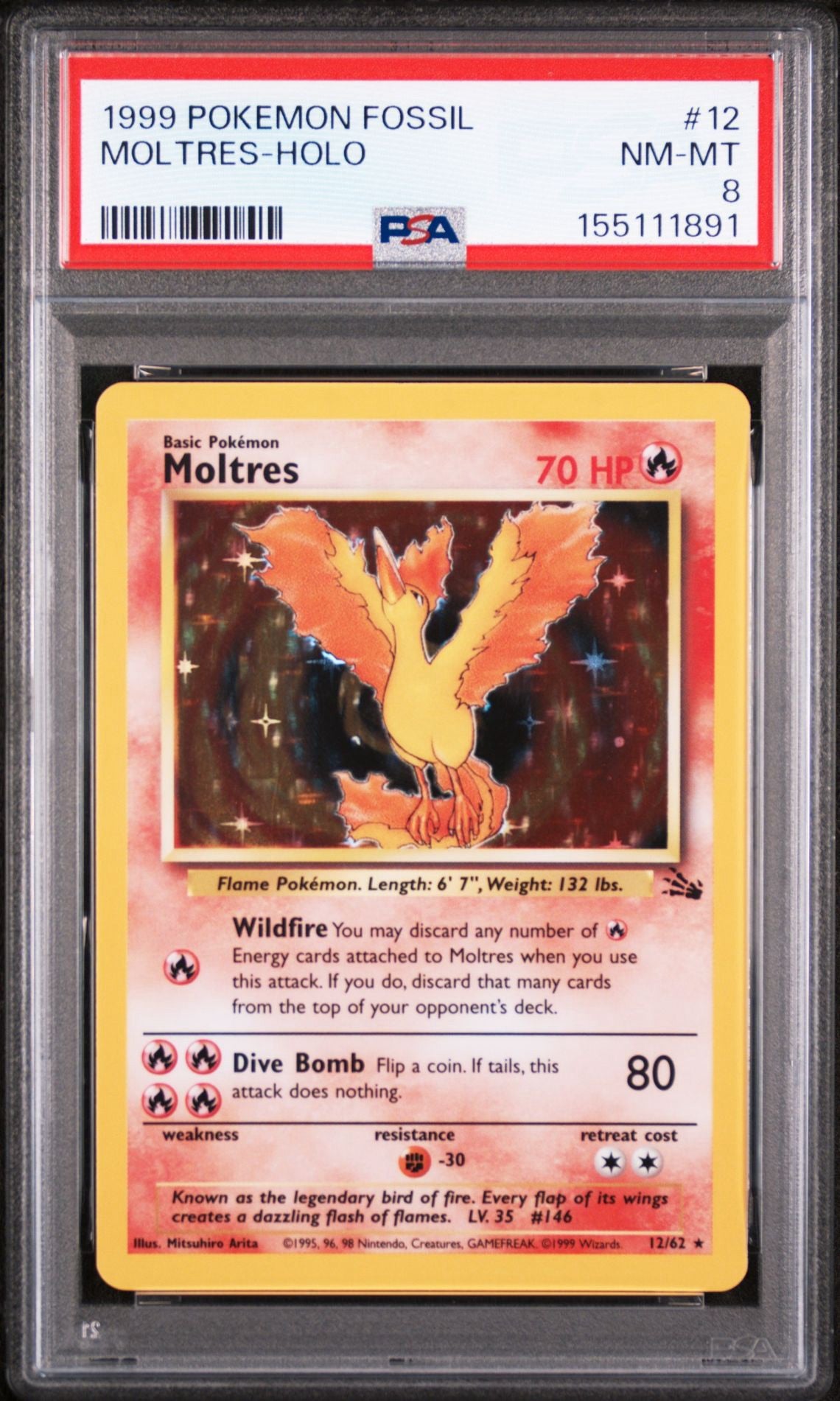 Moltres (12) PSA 8.0 NM - MT