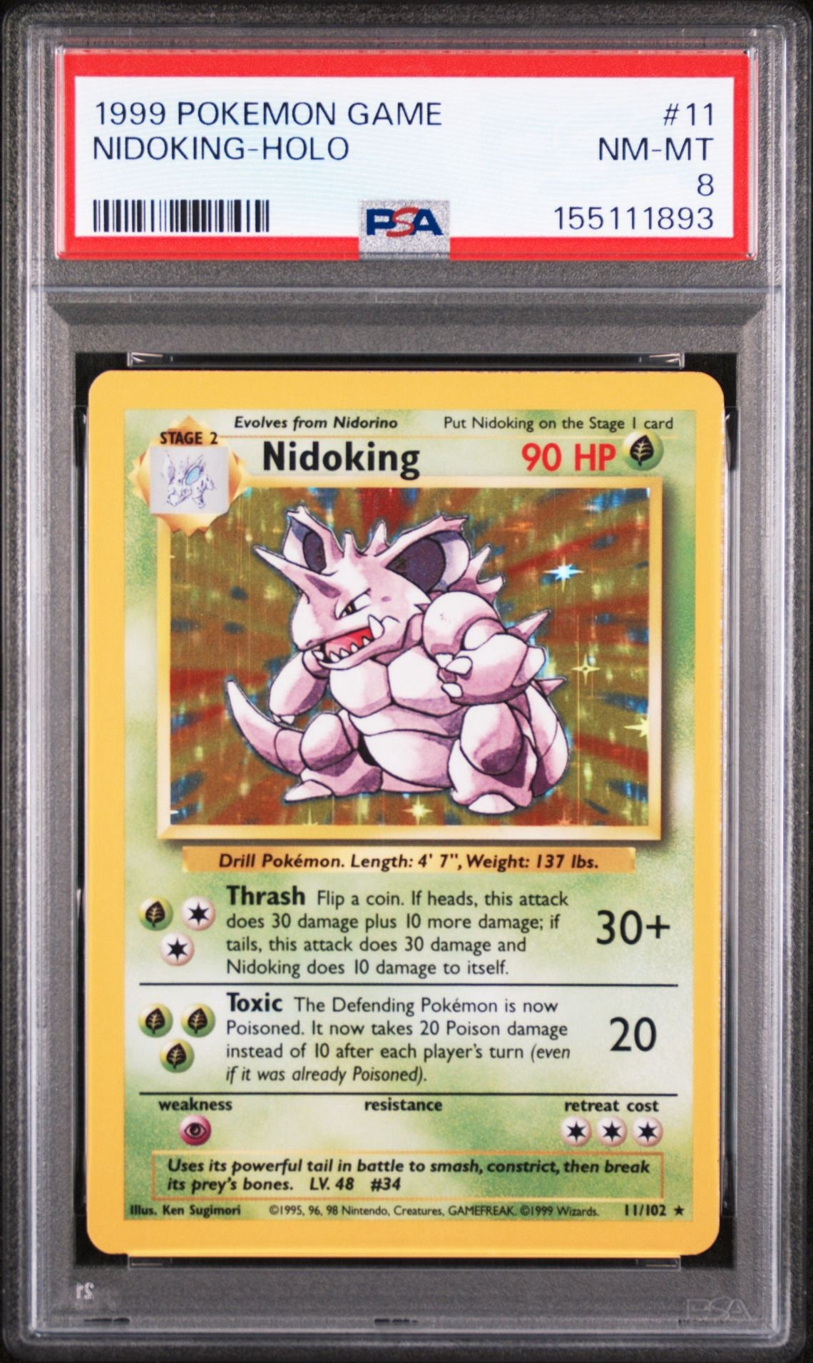 Nidoking PSA 8.0 NM - MT