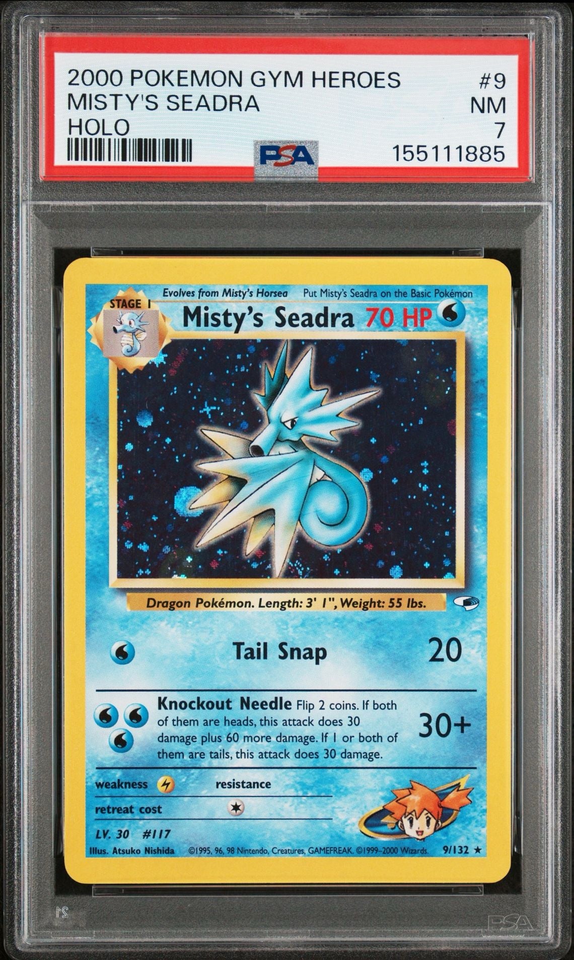 Misty's Seadra PSA 7.0 NM