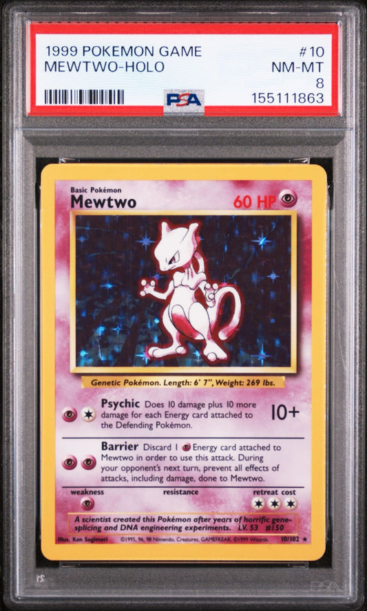 Mewtwo PSA 8.0 NM - MT