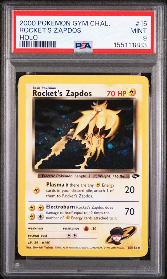 Rocket's Zapdos PSA 9.0 MINT