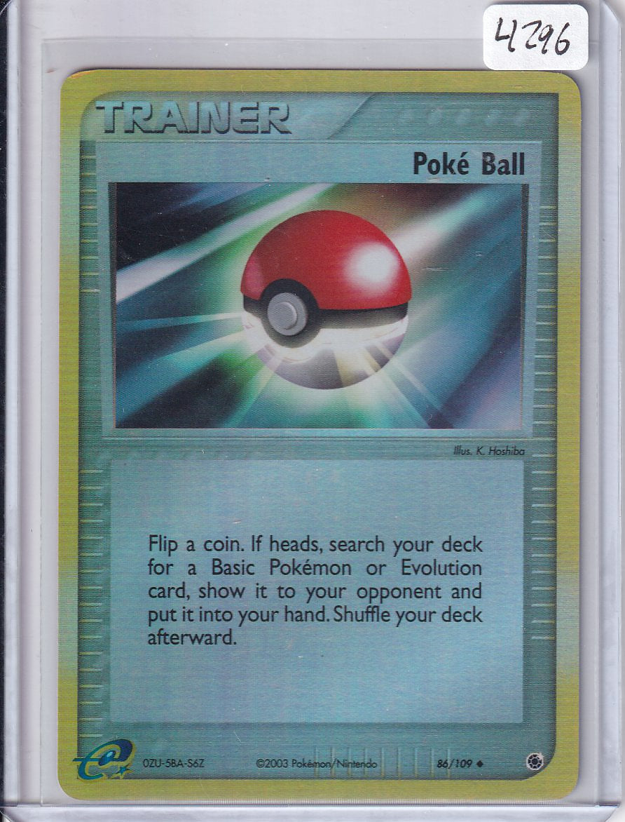 Poke ball reverse holo