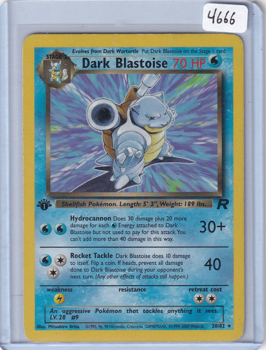 1st ed Dark Blastoise non holo