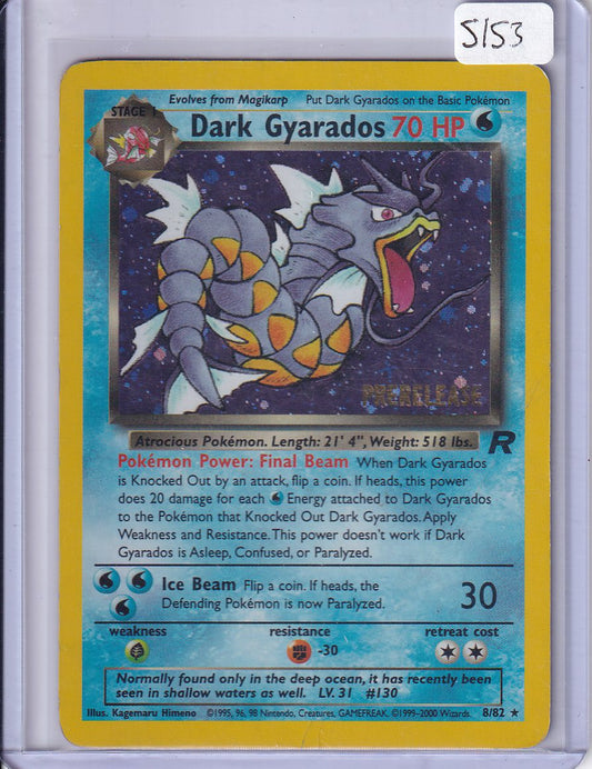 Dark Gyarados Prerelease (DMG)