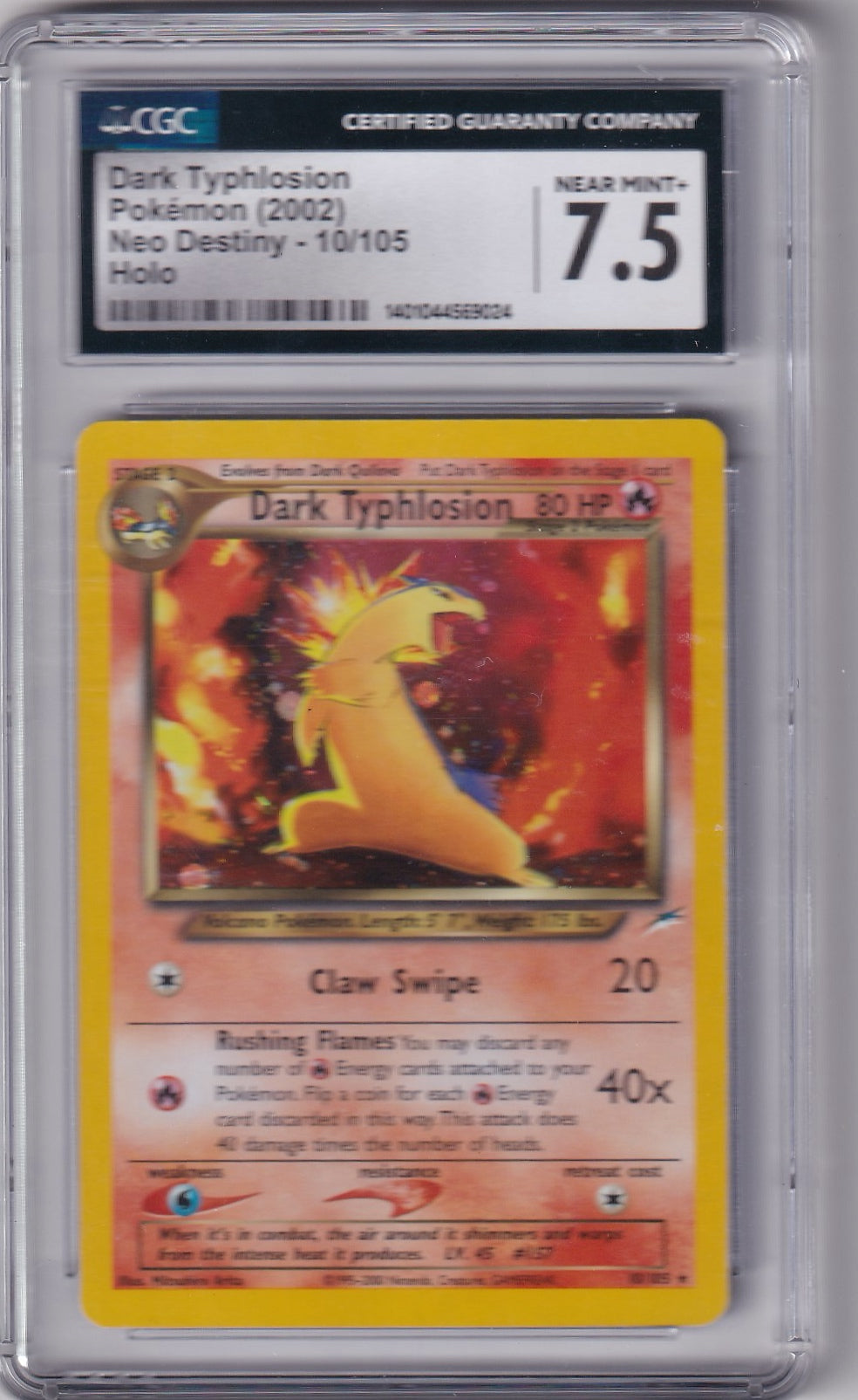 Dark Typhlosion CGC 7.5 NM+