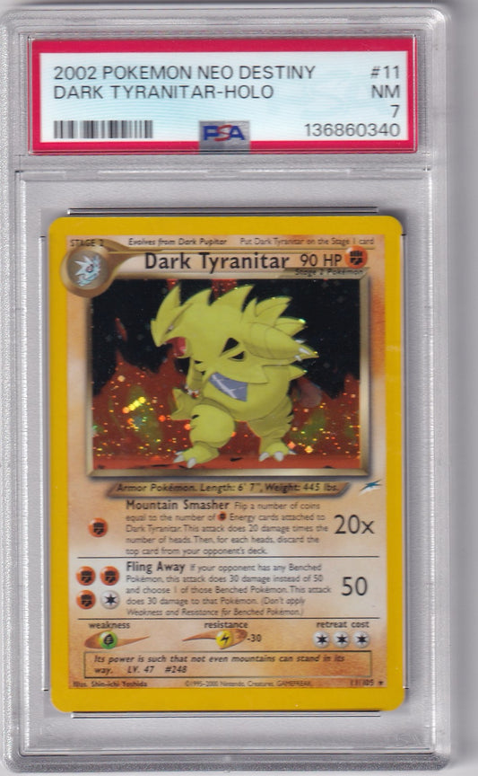 Dark Tyranitar PSA 7.0 NM